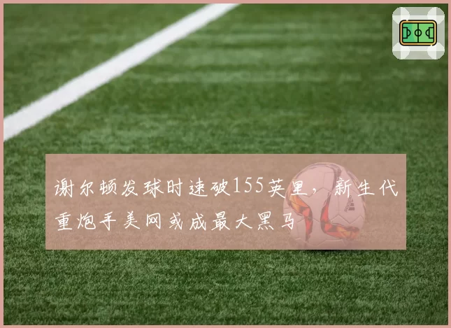 谢尔顿发球时速破155英里，新生代重炮手美网或成最大黑马