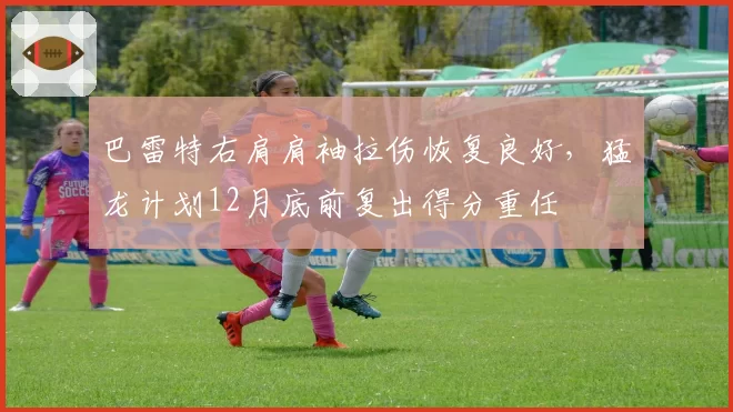 巴雷特右肩肩袖拉伤恢复良好，猛龙计划12月底前复出得分重任